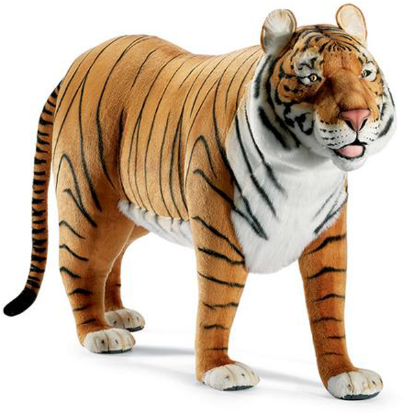 Standing Tiger Toy Reproduction By Hansa, 69'' Long -Affordable Gift for  your Little One! Item #DHAN-4329