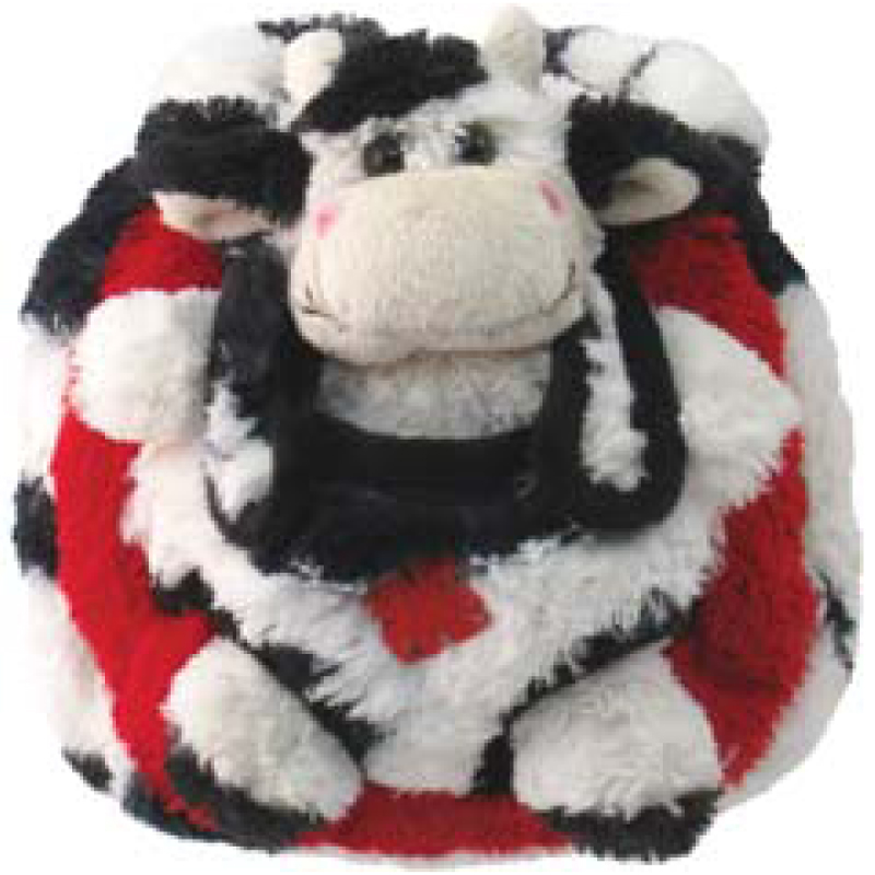 plush cow bag