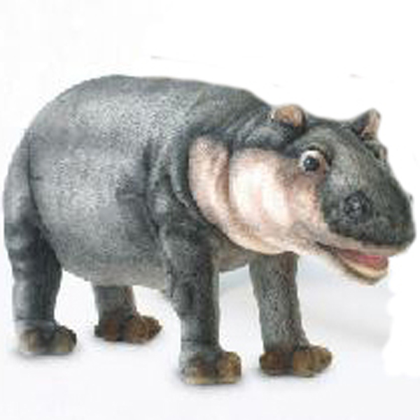 Hippopotamus Toy Reproduction By Hansa, 15'' Long -Affordable Gift for ...