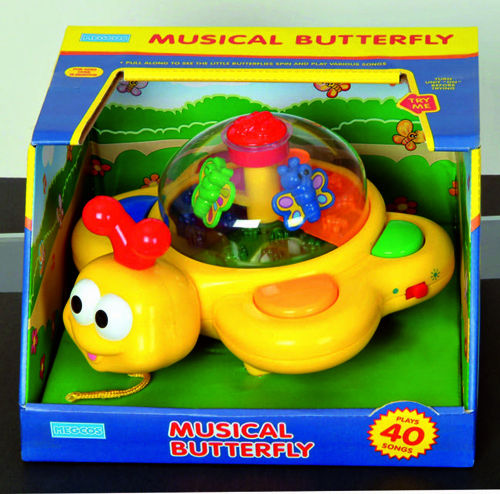 Megcos Pull-Along Musical Butterfly -Affordable Gift for your Little ...